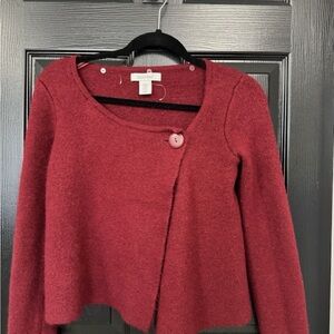 Ellen Tracy women’s Burgundy Wrap Sweater Size XS Excellent Condition